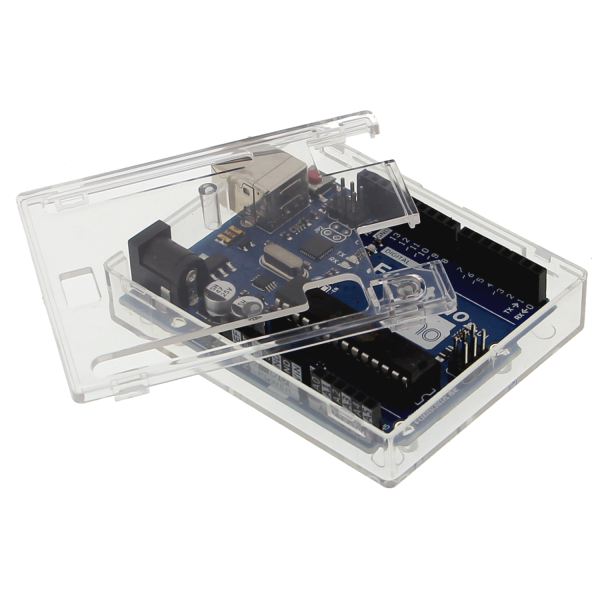 Transparentes Kunststoffgehäuse für Arduino UNO