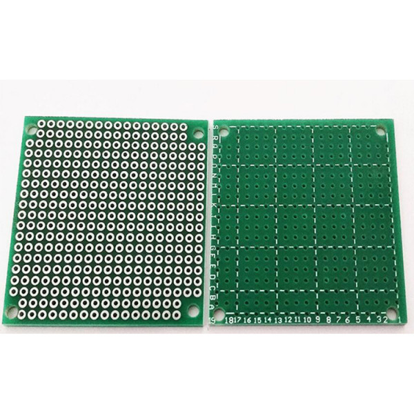 Single sided PCB board (green) - 50 x 50mm pitch 2.54 mm