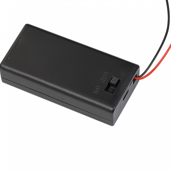 Vano batteria - 1x batteria a blocco da 9V, compatta senza spina, con interruttore