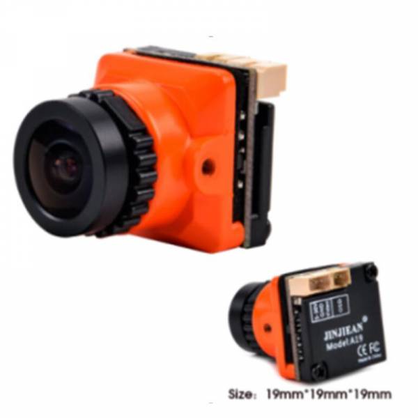 Telecamera FPV B19 Mini, sensore 1/3 CMOS, obiettivo 2,1 mm - Arancione