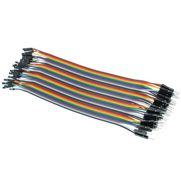 40 pieces breadboard cable male/female (20cm)