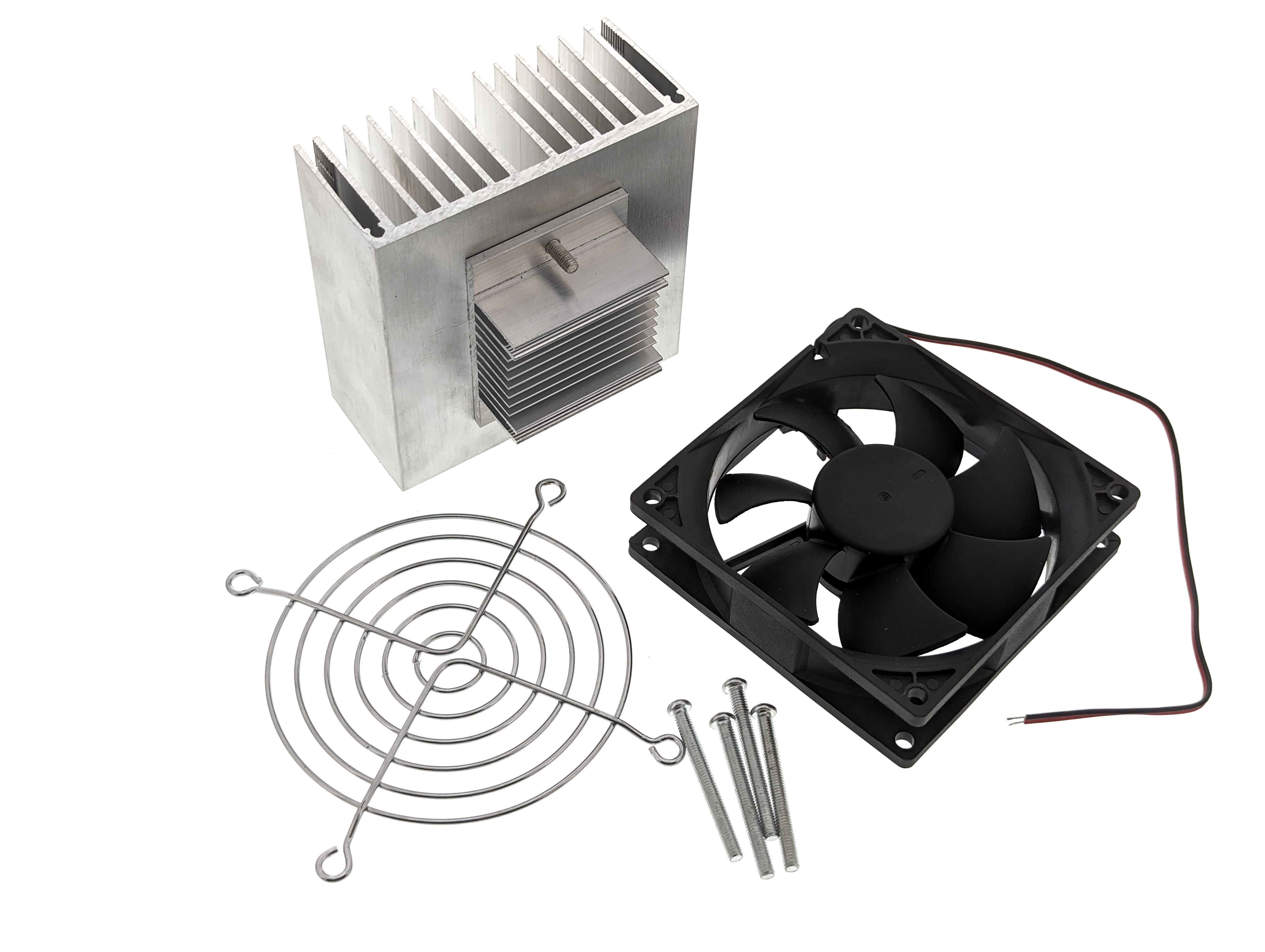 KOOBOOK Kit Raffreddamento Peltier 12V 72W - Termoelettrico Con Ventola, Blocco Acqua E Dissipatore - Progetti Fai Da Te - 4