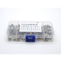 Glass fuse set - 100 pieces - 0.25A - 20A Glass fuse set - 100 pieces - 0.25A - 20A