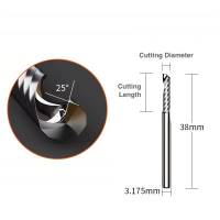 Makera Spiral 'O' Single Flute Fräser für Metall - 1/8 Shank Makera Spiral 'O' Single Flute Fräser für Metall - 1/8 Shank