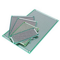 Perforated grid board, double-sided (green) - 90mm x 150mm 2.0mm grid dimension Perforated grid board, double-sided (green) - 90mm x 150mm 2.0mm grid dimension