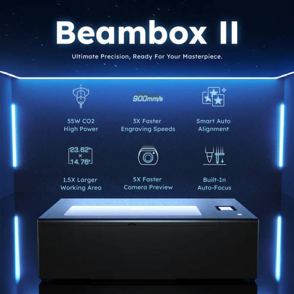 Cortadora láser FLUX Beambox II