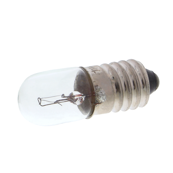 Signallampe / Mini-Glühbirne E10 T3 1/4 - 12-15V, 2W