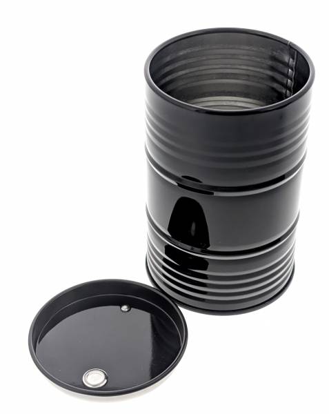 Ölfass Modell 1:10 aus Metall / RC-Modellbau mit Sticker