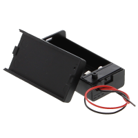 Batteriefach - 1x 9V-Blockbatterie, kompakt ohne Stecker, mit Schalter Batteriefach - 1x 9V-Blockbatterie, kompakt ohne Stecker, mit Schalter