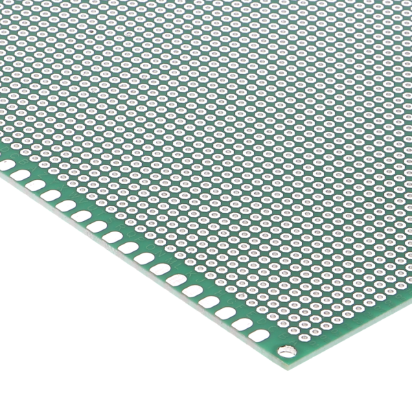 Doppelseitige PCB Leiterplatte (grün) - 30 x 40 cm Rastermaß 2.54 mm ...