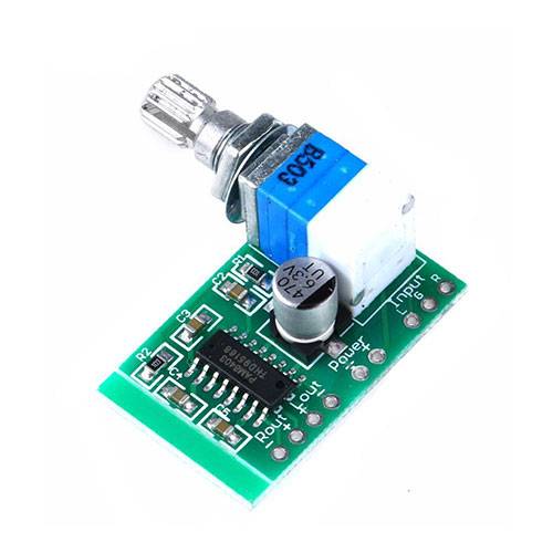 Audioversterkermodule PAM8403 met potentiometer, 2x 3W stereo