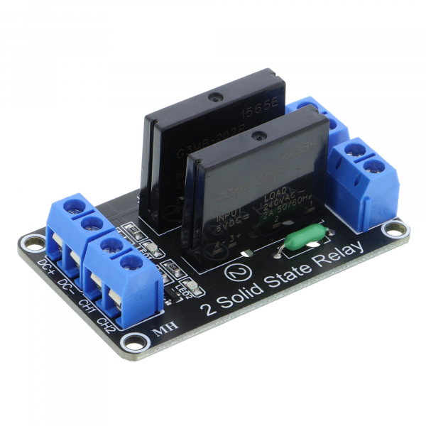 Relaiskaart, solid-state relais - 2-kanaals, 5V