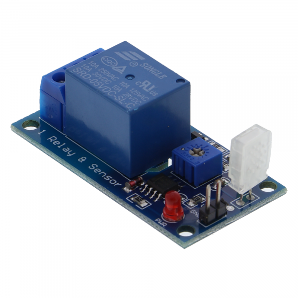 relé de 12 V - conmutación en función de la humedad