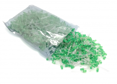 RUNCCI-YUN 65 Stück Grüne LED-Lichter - 5mm 12V Vorverdrahtet Mit 20cm Kabel