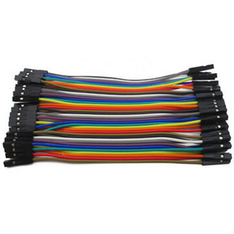 40 piezas de cable de protoboard hembra/hembra (10 cm)