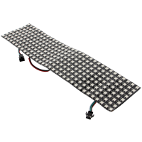 Flexible WS2812B RGB LED Matrix - with 8*32 pixels, 10mm pixel pitch Flexible WS2812B RGB LED Matrix - with 8*32 pixels, 10mm pixel pitch