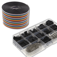 câble de breadboard à 40 broches (5 mètres), kit de connecteurs DUPONT (620 pièces) câble de breadboard à 40 broches (5 mètres), kit de connecteurs DUPONT (620 pièces)