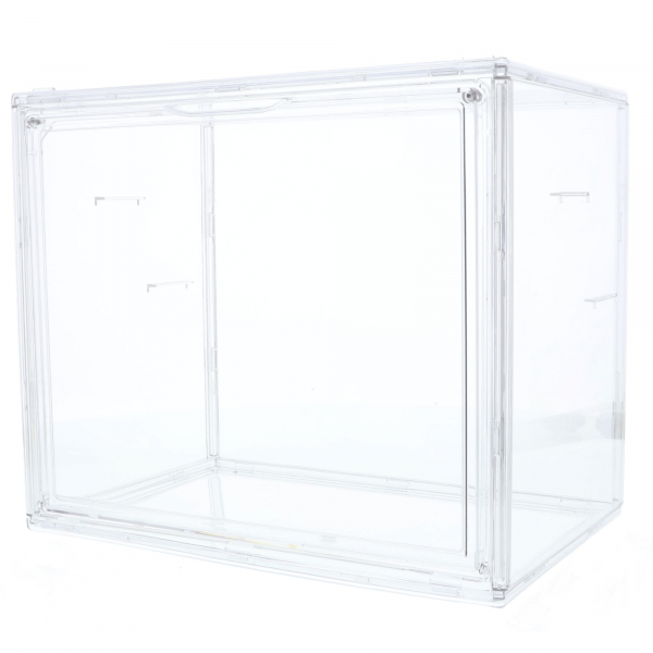 Transparente Acryl-Vitrine mit Magnetverschluss, 27cm x 22cm x 18cm
