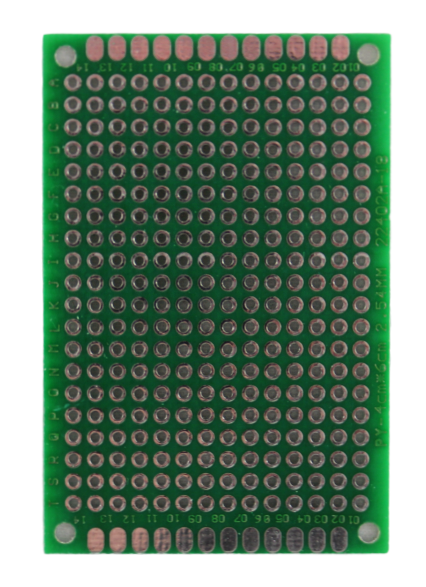 Doppelseitige PCB Leiterplatte (grün) - 40 x 60mm