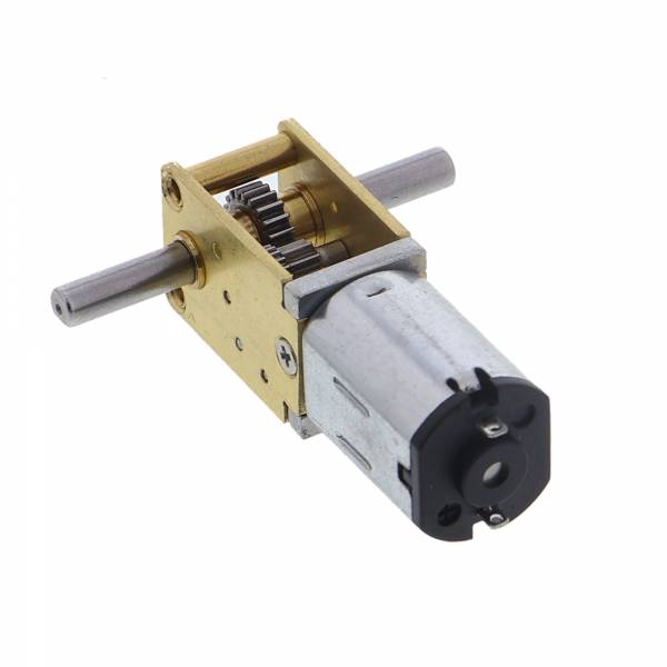 12V 136RPM N20 Schneckengetriebemotor (Worm Gear) – Mikro Getriebemotor, Doppelwelle