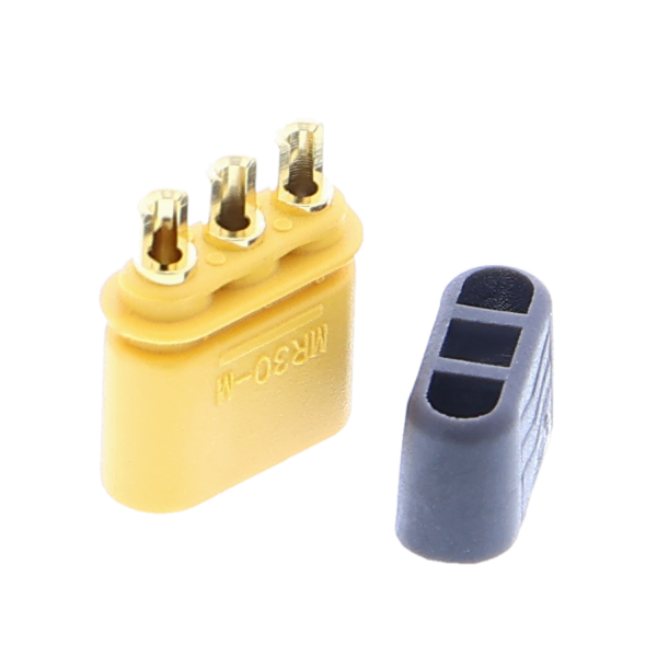 MR30 male / female connector plug, incl. protective cap 3P