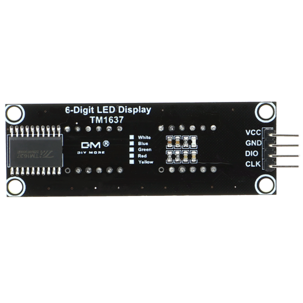 Module Affichage LED TM1637 4 Digits 0.56 Pouces – Anode Commune, Pour Arduino, Couleur Rouge
