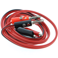 Crocodile clips to banana plug (4mm, unscrewable) - 100cm Crocodile clips to banana plug (4mm, unscrewable) - 100cm