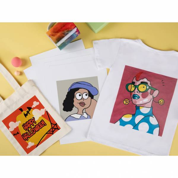 LOKLiK Thermotransferpapier - Hell - 8er-Pack