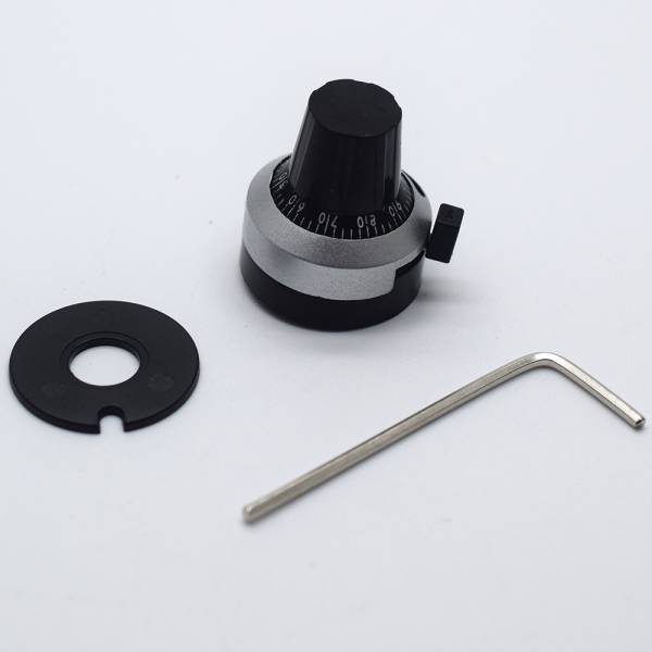 Präzisionsdrehknopf für Potentiometer, 360°, 25x22mm (WXD3-13)