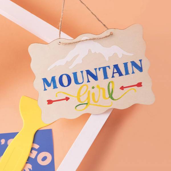 Plantilla de vinilo adhesivo LOKLiK, azul claro, 30,5 x 180 cm