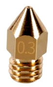 MK8 M6 Extruder Düse 0,3mm für 1,75mm Filament - ANET Creality