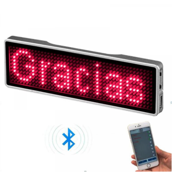 Bluetooth Namensschild LED Badge 11x55 Pixel - diverse Farben